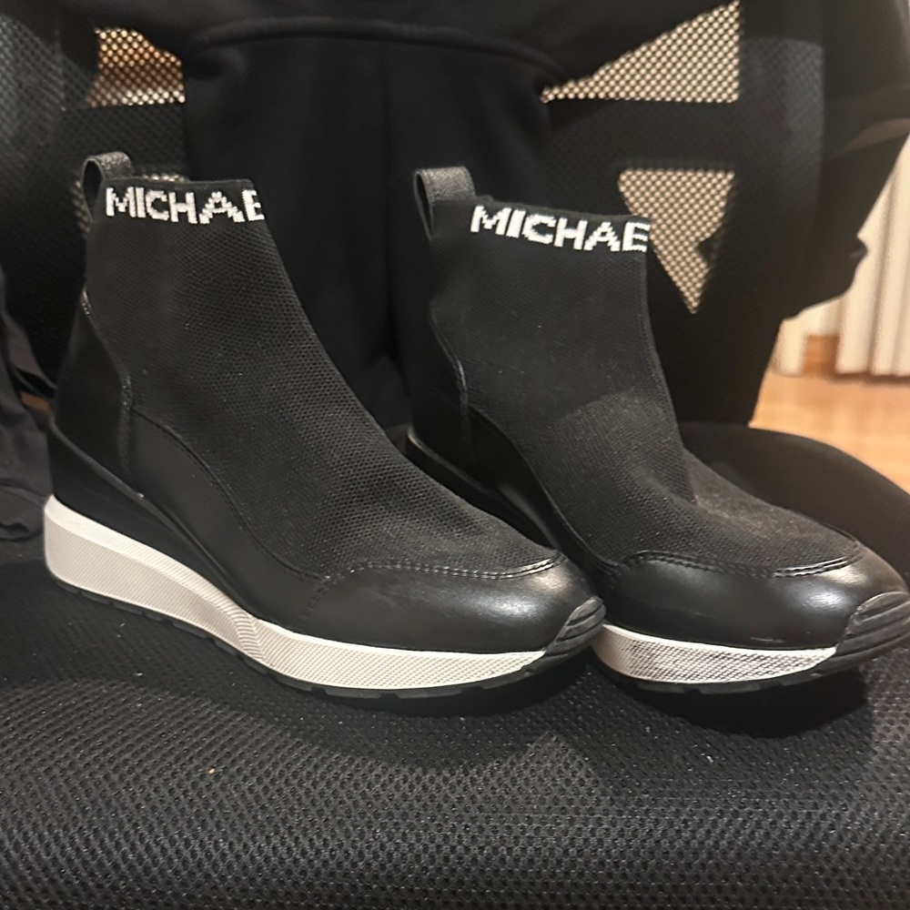 Michael Kors Black and White Women's Sneakers